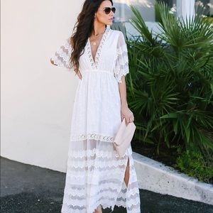Vow To You Lace Maxi Dress